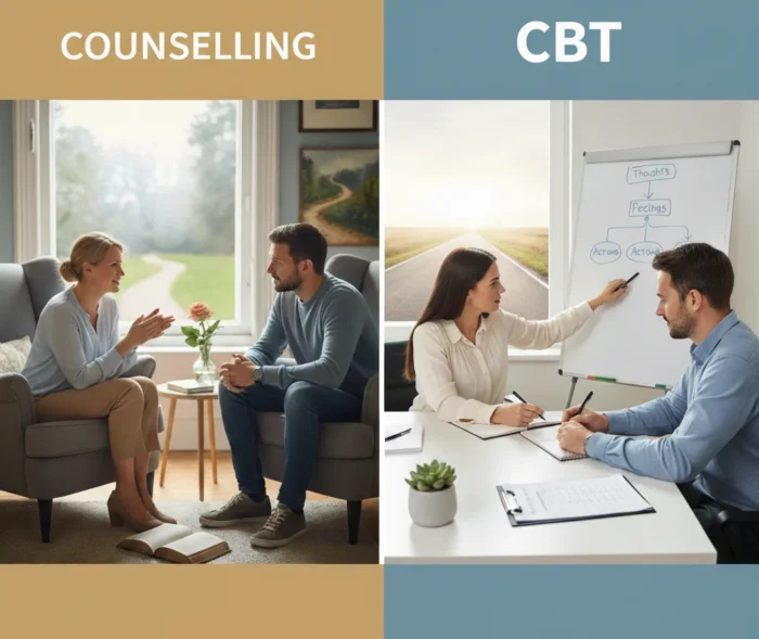 counselling vs cbt comparison image