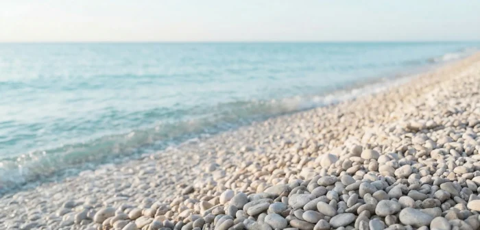 a pebbly beach representing the waves of anxiety